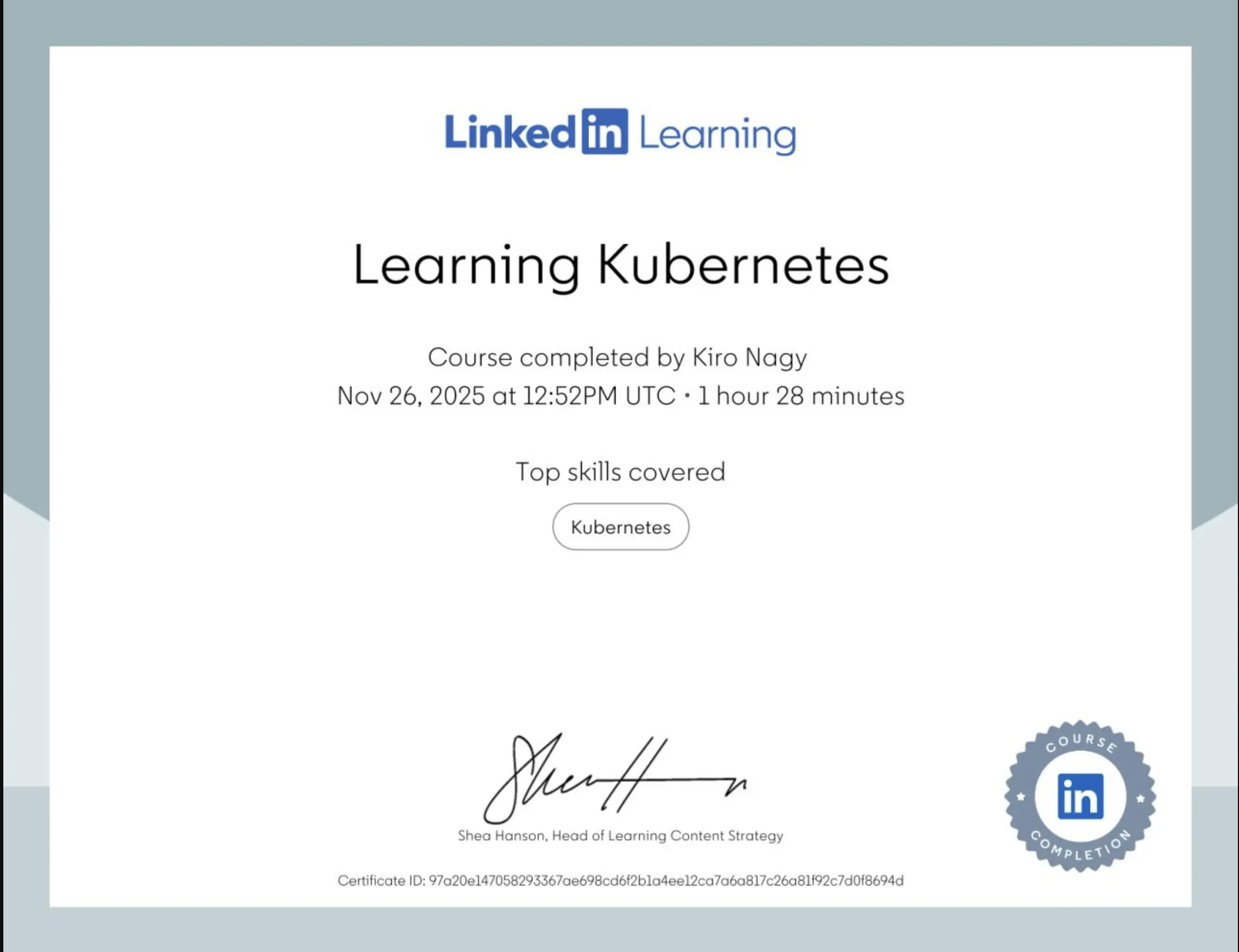 Learning Kubernetes