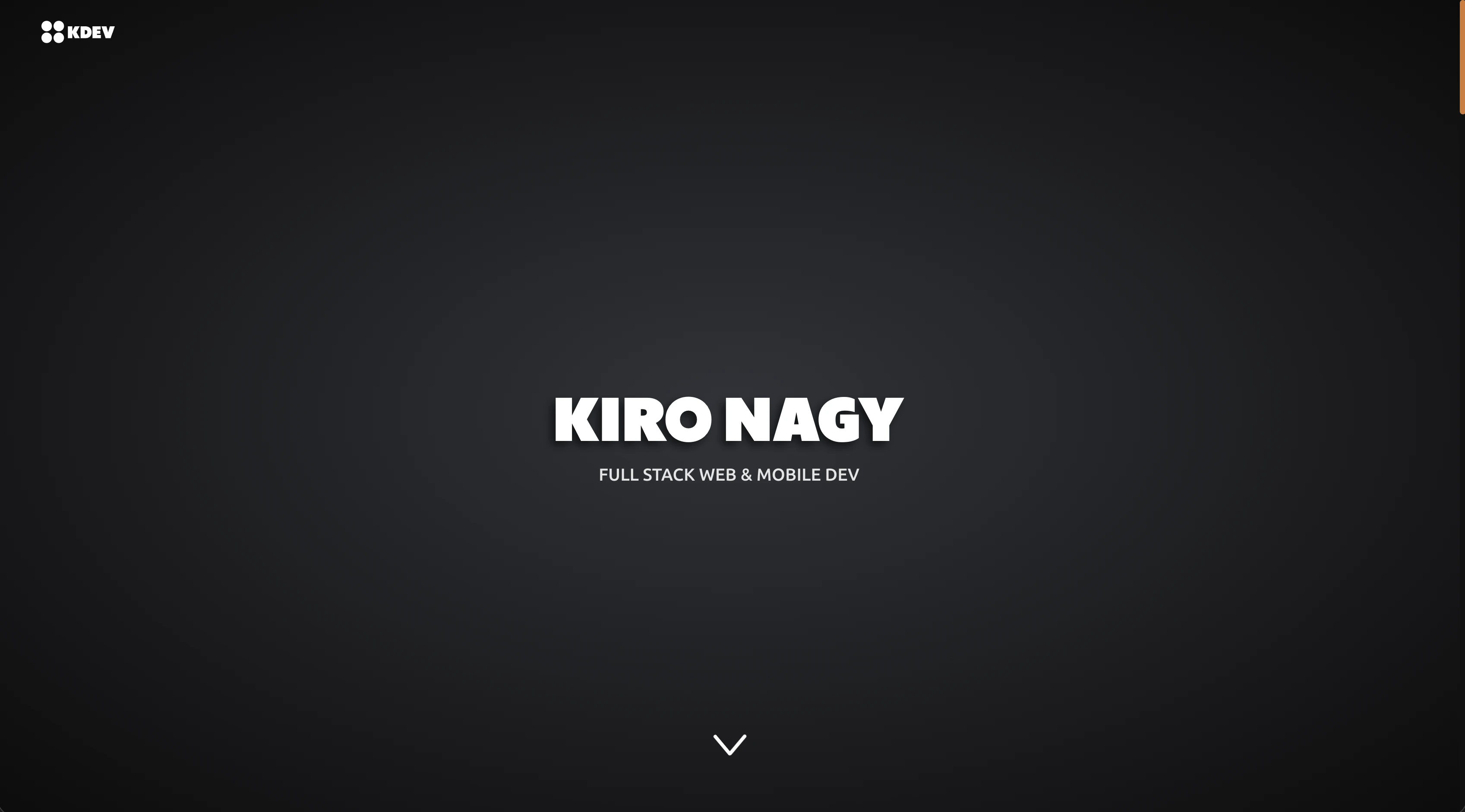 Kiro Nagy - My Old Portfolio - Project showcase